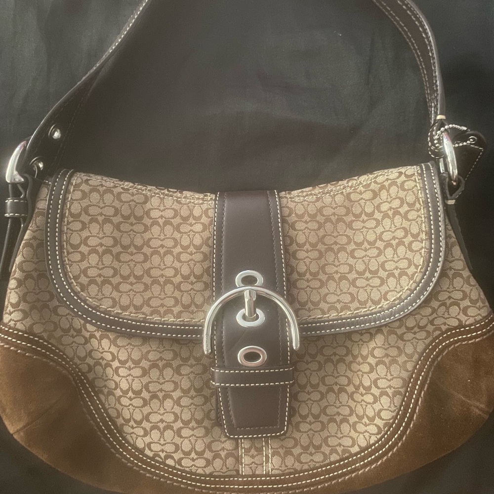 Coach Soho Signature Jacquard Flap
Purse